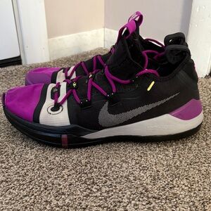 Nike Black and Purple Athletic Sneakers